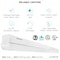 Luxrite 4 FT Slim Linear LED Shop Light 3 CCT Options 3500K-5000K 34/38/45W 4794/5240/5940LM 0-10V Dimmable LR25185-1PK - alternate 5